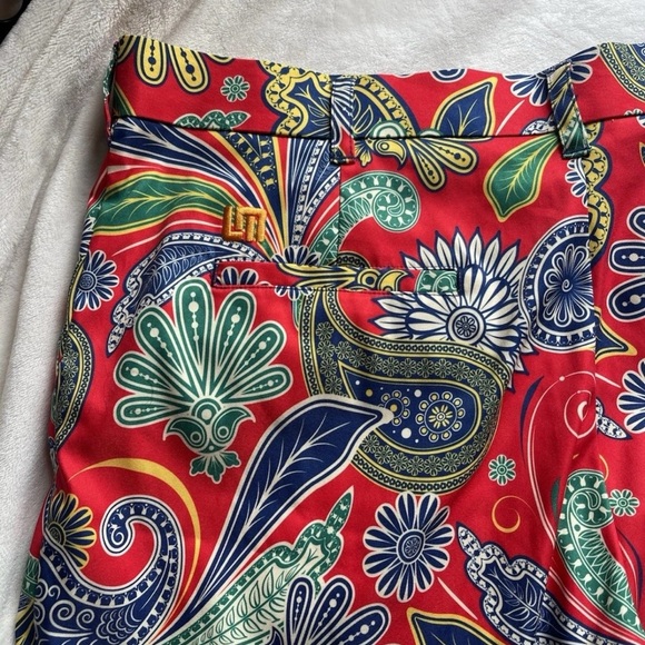 Loudmouth Golf Paisley Red Shorts Mens Size 38 - Picture 4 of 10